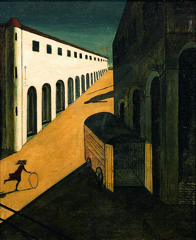 Gorgio de Chirico : Mystery and melancholy of a street (1914)